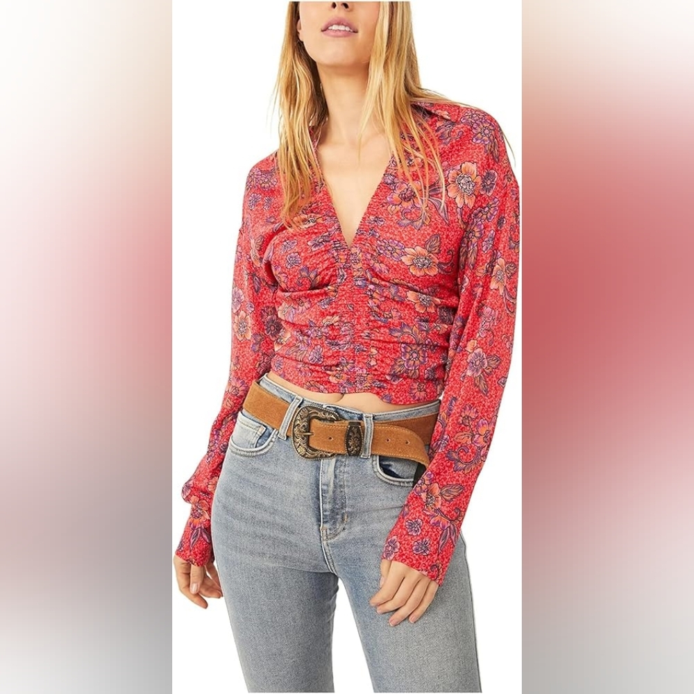 Free People I‎ Got You Printed Top